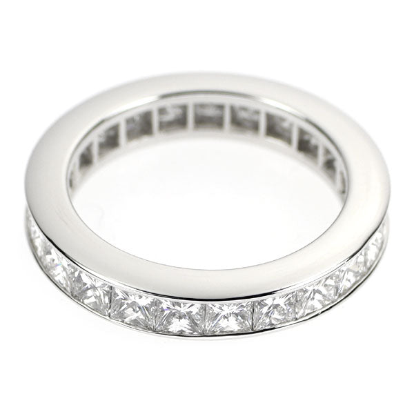 Harry Winston Pt950 Diamond Ring Princess Channel 3.6mm 