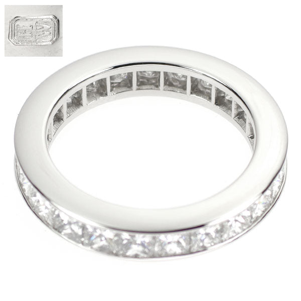 Harry Winston Pt950 Diamond Ring Princess Channel 3.6mm 