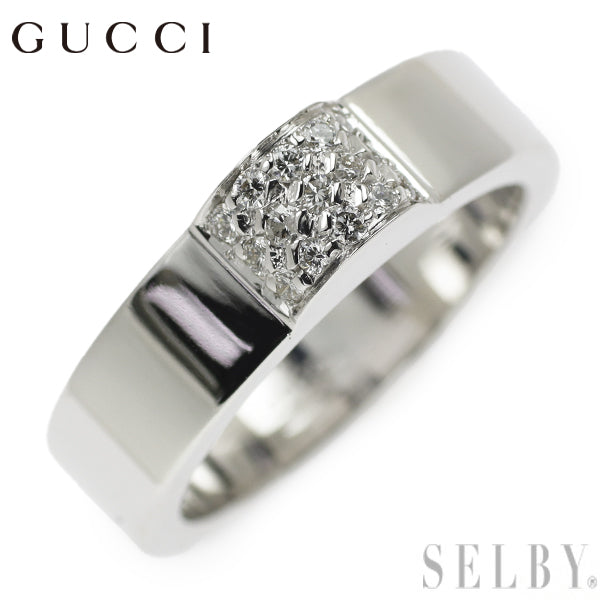 Gucci K18WG diamond ring 