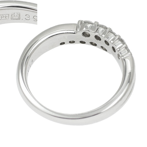 Royal Asscher Pt900 Diamond Ring 0.39ct 