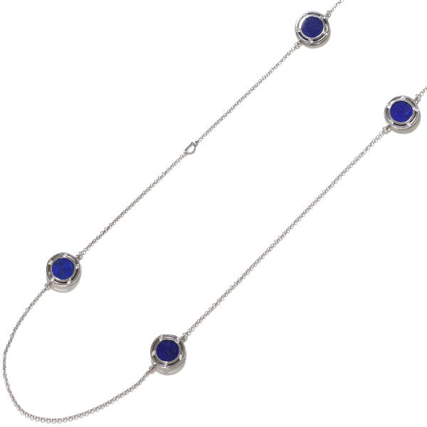 Damiani K18WG Lapis Lazuli Diamond Necklace D-SIDE 