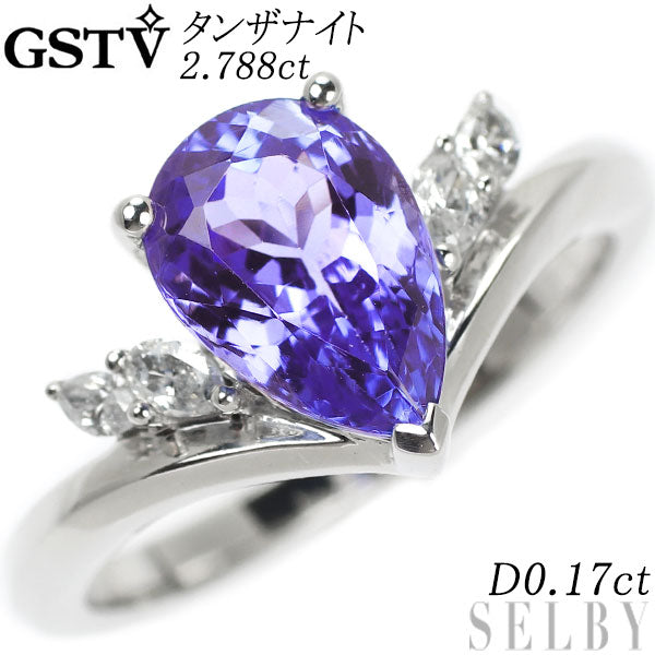 GSTV K18WG タンザナイト ダイヤモンド リング 2.788ct D0.17ct 