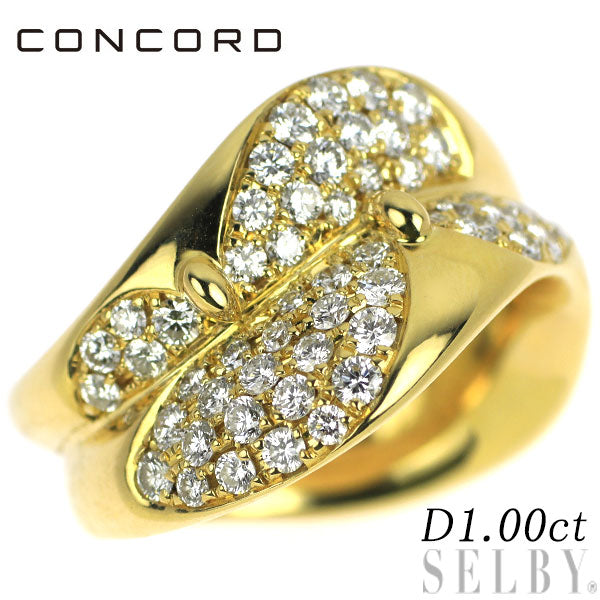 Concord K18YG Diamond Ring 1.00ct 