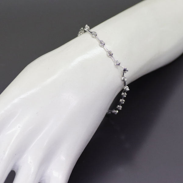 K18WG diamond bracelet 1.00ct 