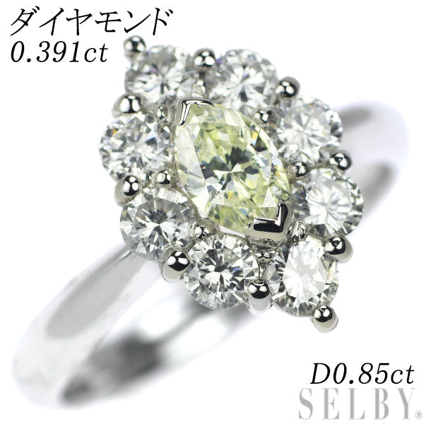 Pt900 マーキス ダイヤモンド リング 0.391ct D0.85ct – セルビー ...