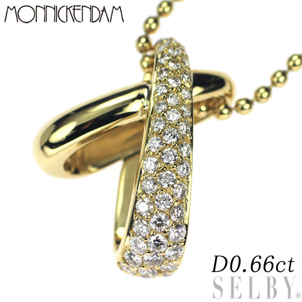 Monnickendam K18YG Diamond Pendant Necklace 0.66ct 
