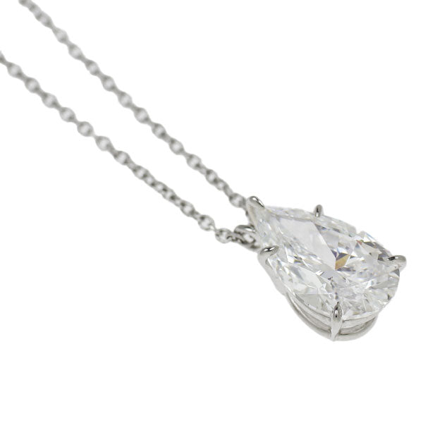 Harry Winston Pt950 Pear Shape Diamond Pendant Necklace 2.33ct D VVS1 40.0cm《Selby Ginza Store》[S, Like New, Polished] [Used] 