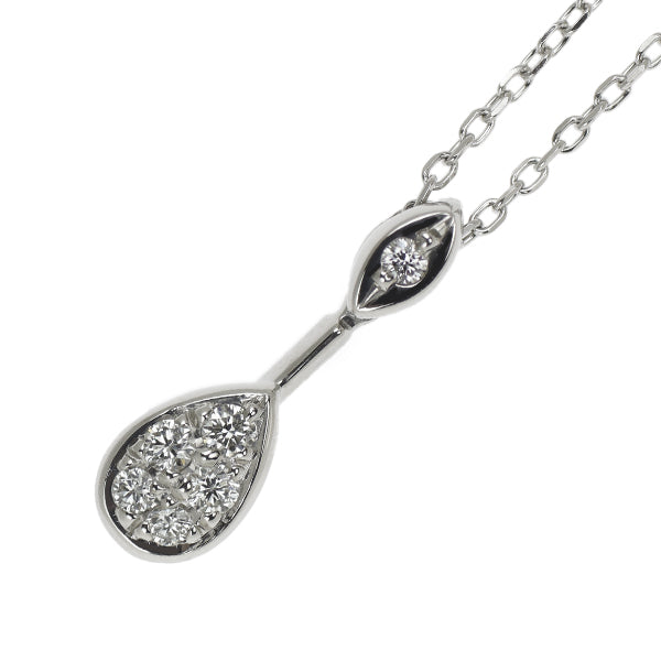 Royal Asscher Pt950 Diamond Pendant Necklace 0.07ct G VS1 