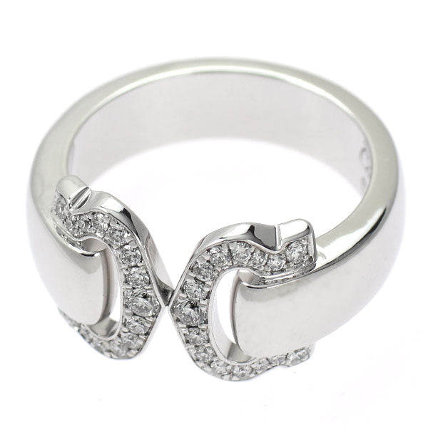 Cartier K18WG Diamond Ring 2C Bouclée Size 50 