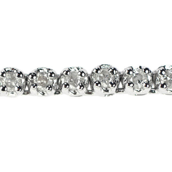 K18WG Diamond Necklace 2.00ct Tennis 