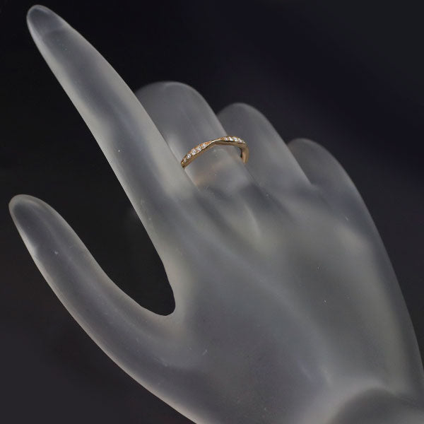 Chanel K18PG Diamond Ring Camellia Size 46 