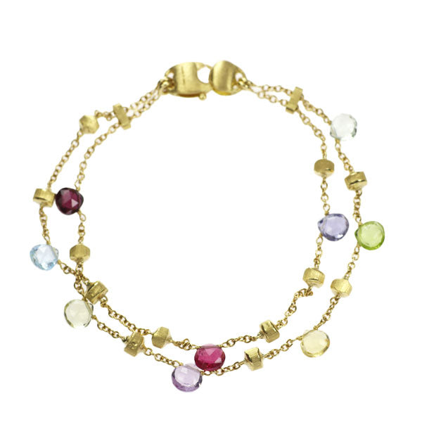 Marco Bicego K18YG Color Stone Bracelet Paradise Station 