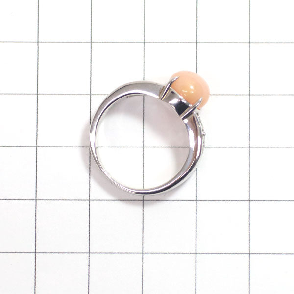 Pt900 コンクパール ダイヤモンド リング 3.62ct D0.80ct