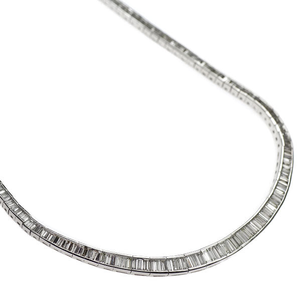 Pt900 Diamond Necklace 10.80ct 