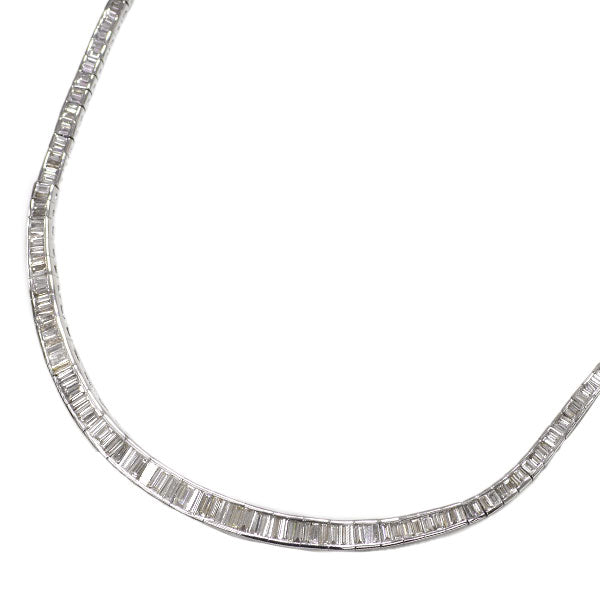 Pt900 Diamond Necklace 10.80ct 