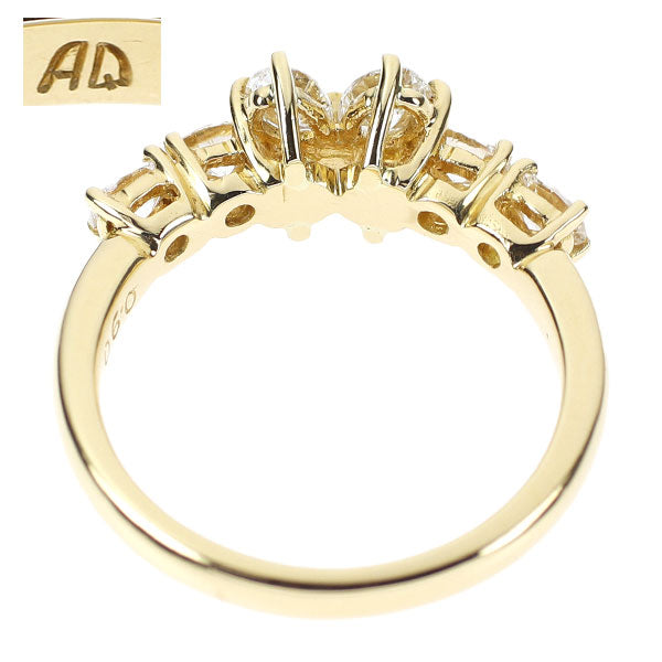 Queen K18YG Diamond Ring 0.90ct 
