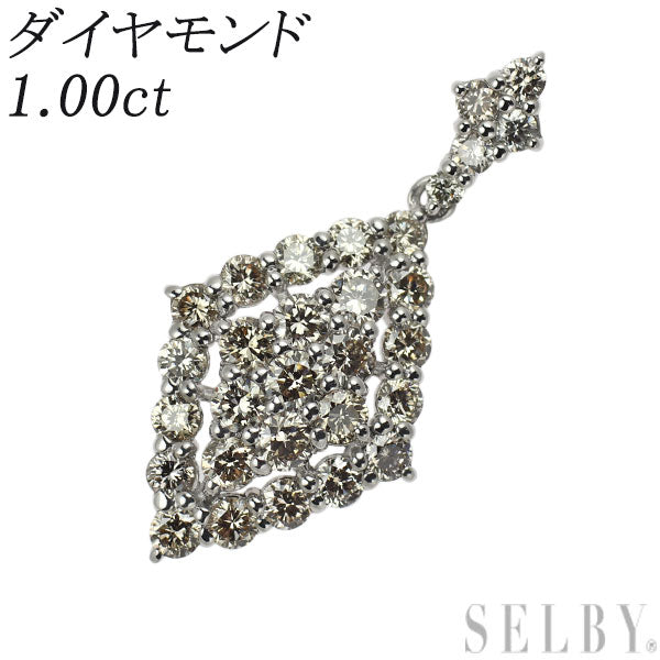 Pt950 ダイヤモンド ペンダントトップ 1.00ct