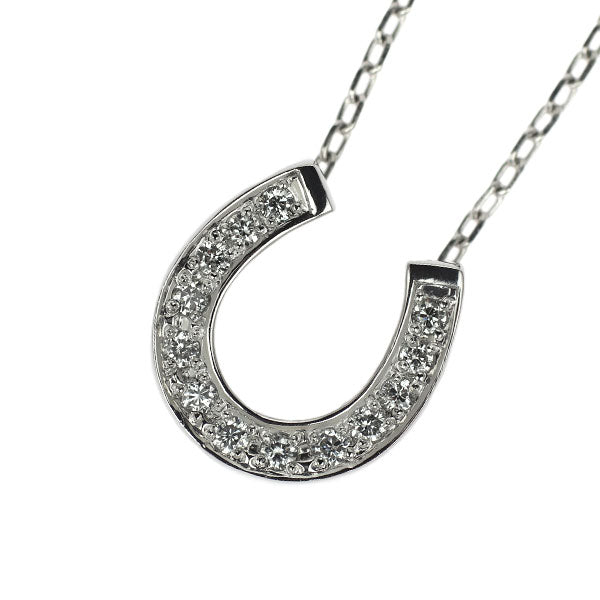 Vendome Aoyama Pt950/Pt850 Diamond Pendant Necklace Horseshoe 