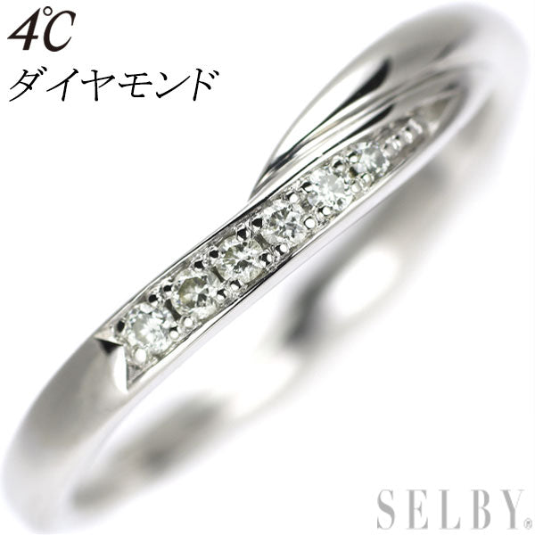 4℃ Pt950 Diamond Ring 