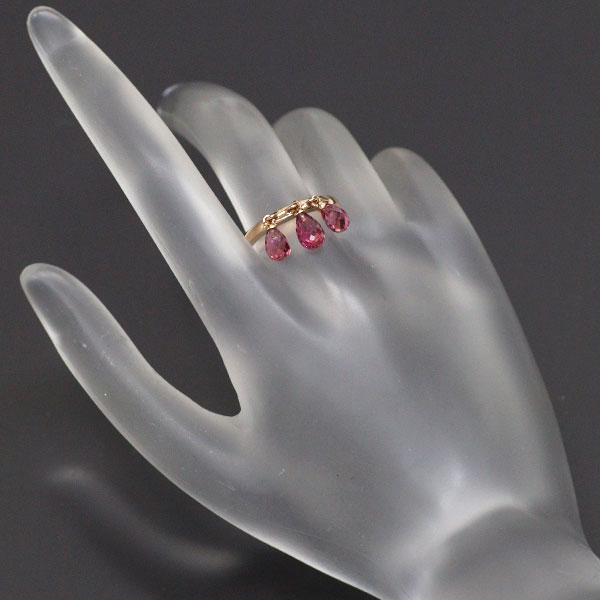 Vendome Aoyama K18PG Pink Tourmaline Ring 