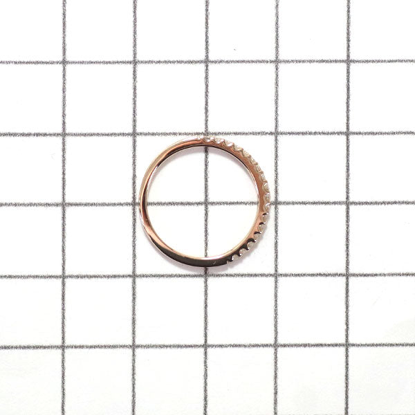 Ponte Vecchio K18PG Diamond Ring 0.13ct Half Eternity 