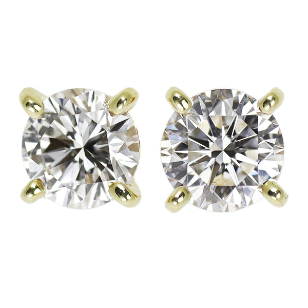 Cartier K18YG Diamond Earrings {Selby Ginza Store} [S, polished to like new] [Used] 