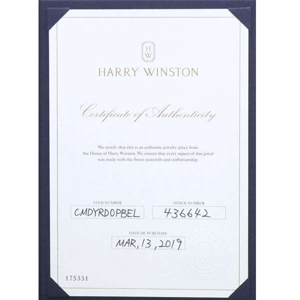 Harry Winston K18YG Diamond Pendant Top Bell by Harry Winston 