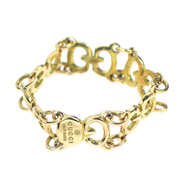 Gucci K18YG Ring Interlocking Chain 
