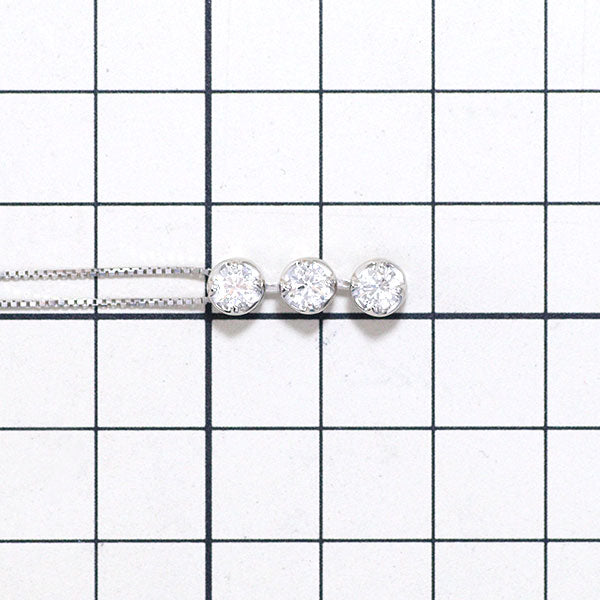 GINZA TANAKA Pt ダイヤモンド ペンダントネックレス 0.629ct E-G SI2-VS2 EX-3EX