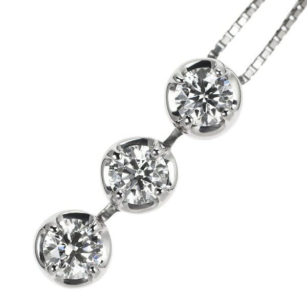 GINZA TANAKA Pt ダイヤモンド ペンダントネックレス 0.629ct E-G SI2-VS2 EX-3EX