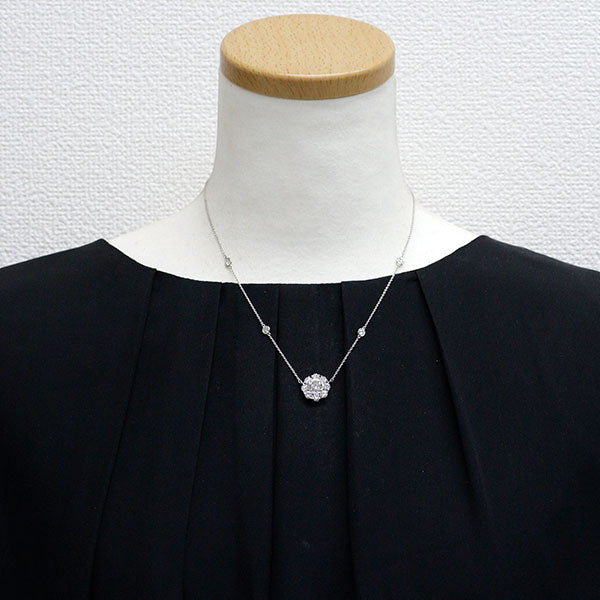 Pt900/ Pt850 LDH ダイヤモンド ペンダントネックレス 1.029ct D1.96ct