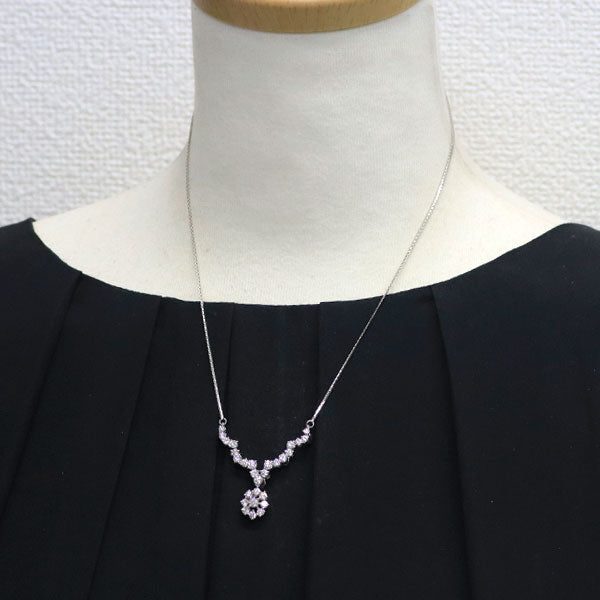 田崎真珠のプラチナ ダイヤモンド ネックレス 0.54ct - ネックレス