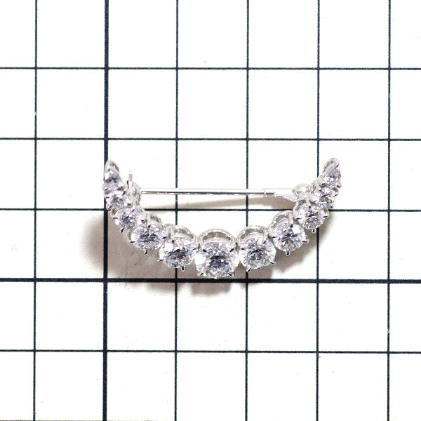 MIKIMOTO K18WG Diamond Brooch 3.35ct 