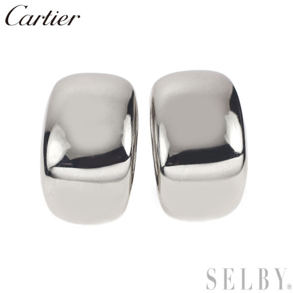 Cartier K18WG Earrings Nouvelle Vague 