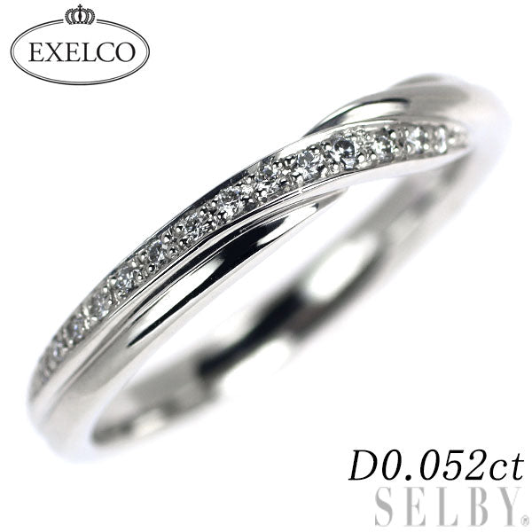 Excelco Pt950 Diamond Ring 0.052ct Lumierture – セルビーオンラインストア