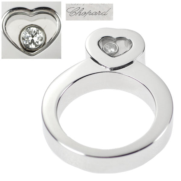 Chopard K18WG Diamond Ring Happy Diamond Heart 