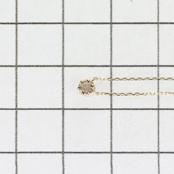 K10YG Moonstone Diamond Pendant Necklace Reversible 