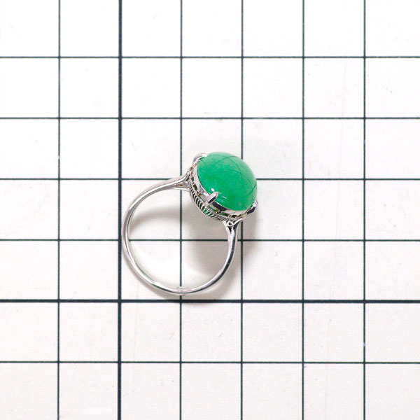 Pt900 jade ring with 1000 openwork patterns 