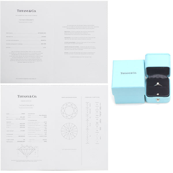 ティファニー Pt950 ダイヤモンド リング 0.24ct I VS2 3EX ソリティア