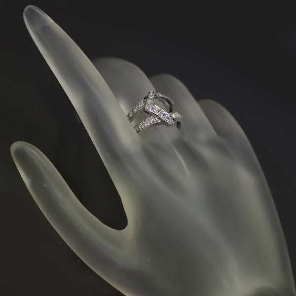 Pt900 Diamond Ring 0.39ct 