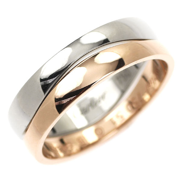 Cartier K18WG/PG Ring Love Me size 51 