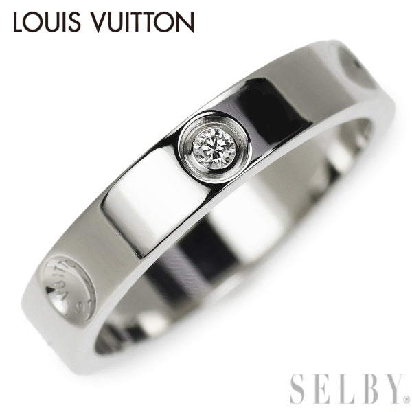 Louis Vuitton Pt950 Diamond Ring Petite Bourg Empreinte Size 48 