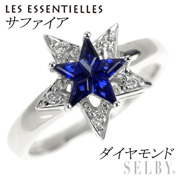 Les Essentiels / Masumi Kasahara K18WG Sapphire Diamond Ring Star 