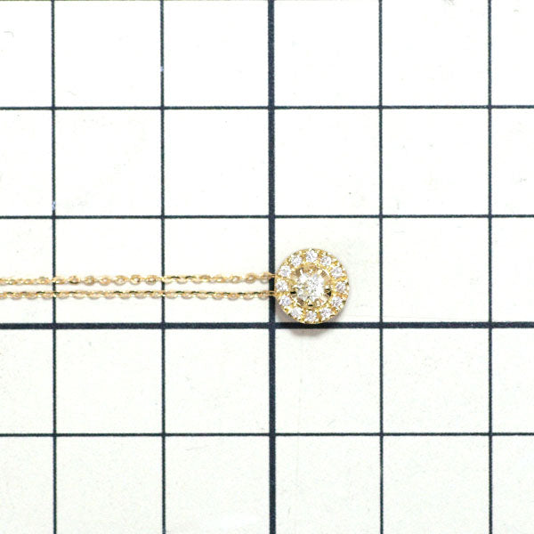 Wish Upon a Star K18YG Diamond Pendant Necklace 0.080ct D0.05ct 