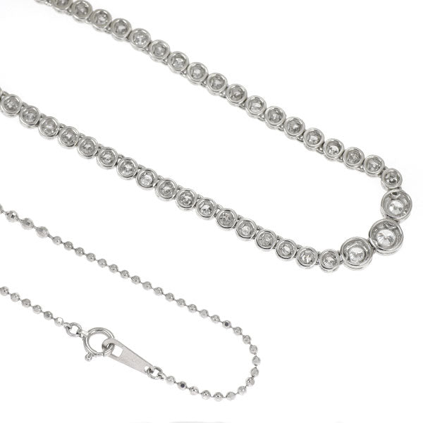 Pt850 Diamond Necklace 2.00ct 