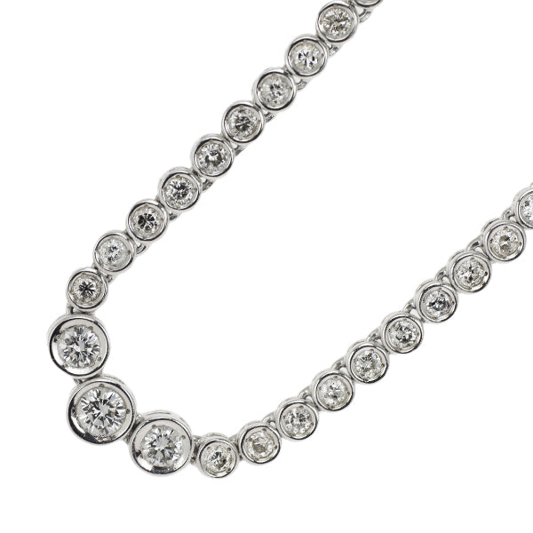 Pt850 Diamond Necklace 2.00ct 