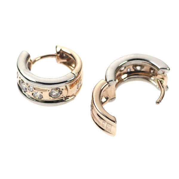 Kashikei K18WG/PG Brown Diamond Earrings 0.50ct Melange 