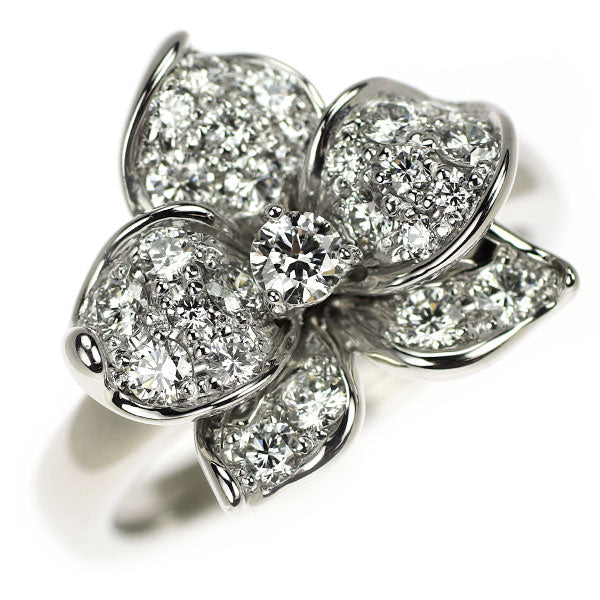 Monnickendam K18WG Diamond Ring 0.71ct Flower 