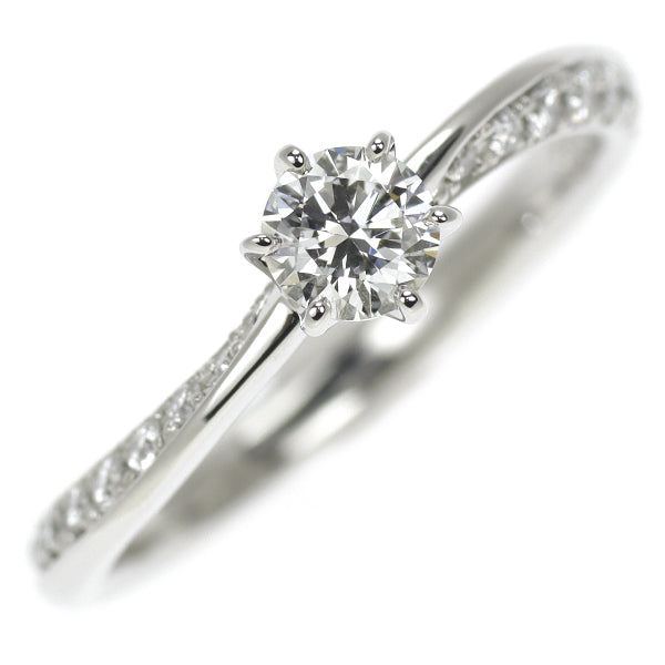 Portada Pt950 Diamond Ring 0.26ct D IF 3EX 