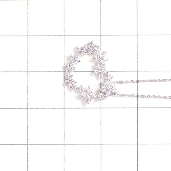 ポンテヴェキオ K18WG ダイヤモンド ペンダントネックレス 0.46ct